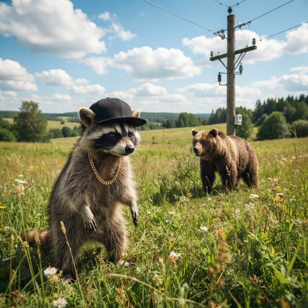 The stare-down. Jimothy locked eyes. The bear knew.